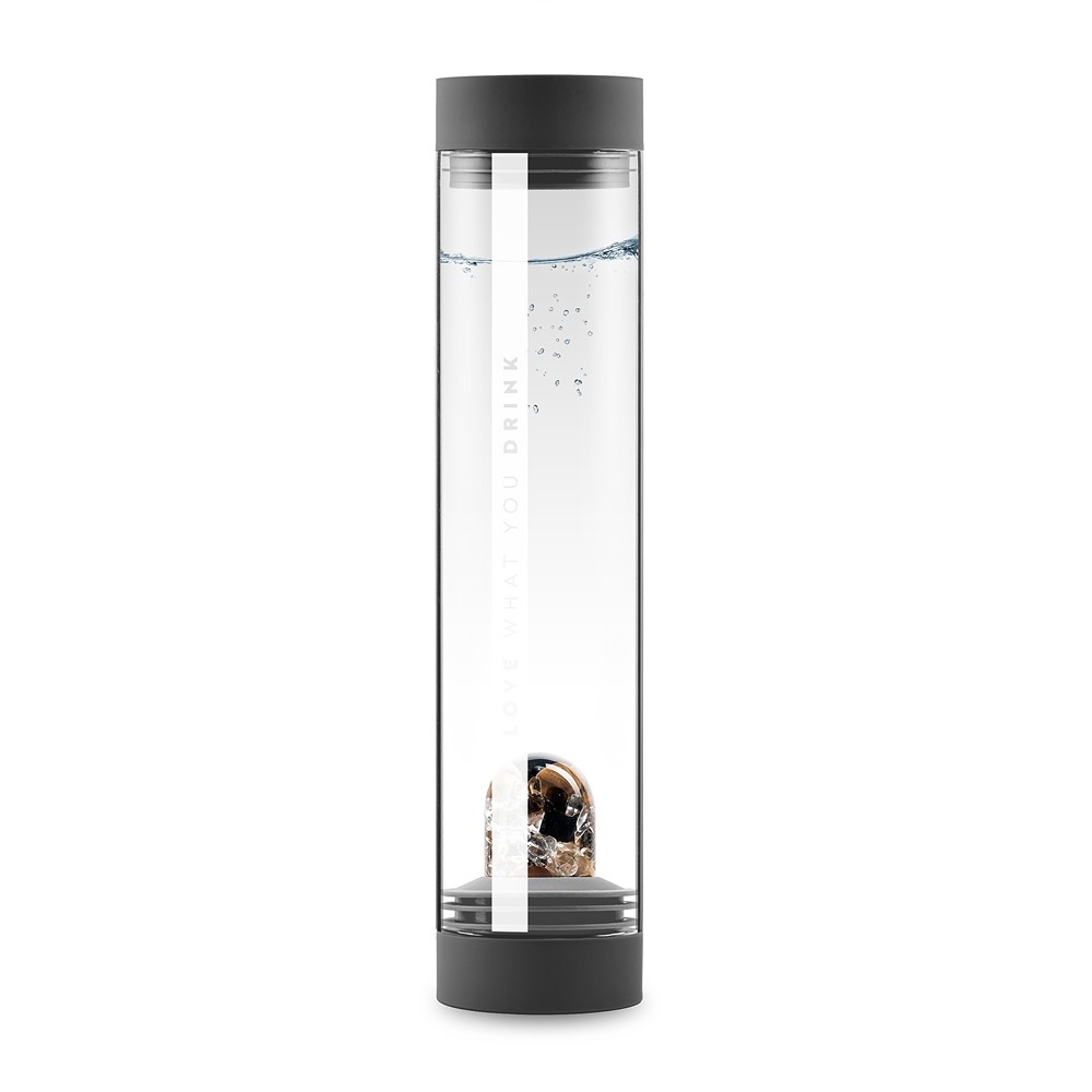 VitaJuwel water carafe "Sana" Lava black with "Courage" module | Marco Schreier