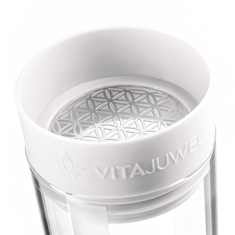 VitaJuwel Wasserkaraffe "Sana" Cloud White mit Modul "Joy" | Marco Schreier