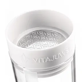 Carafe à eau VitaJuwel "Sana" Cloud White avec module "Joy | Marco Schreier