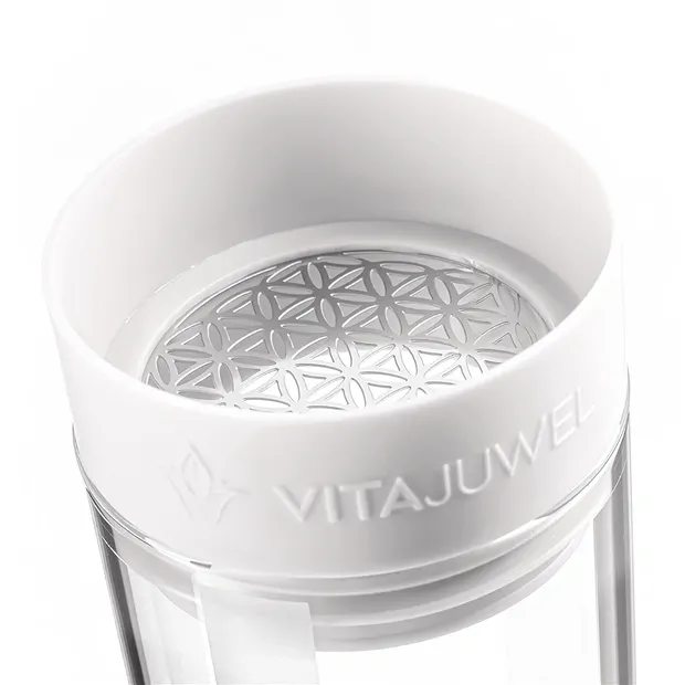 VitaJuwel "Sana" Cloud Caraffa per l'acqua bianca con modulo "Joy | Marco Schreier