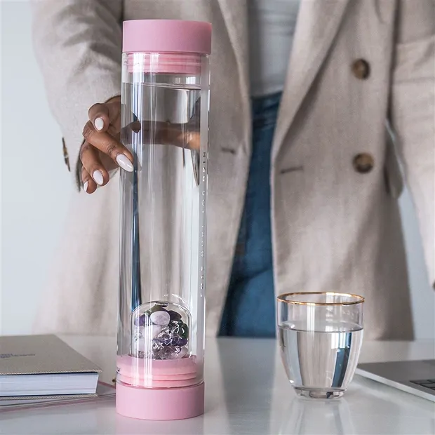 VitaJuwel Wasserkaraffe "Sana" Blossom Rose mit Modul "Beauty" | Marco Schreier