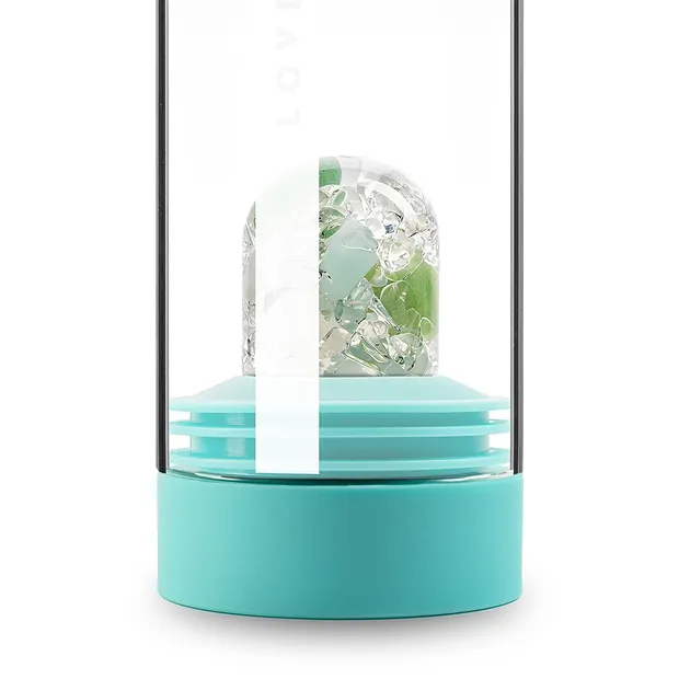 VitaJuwel Wasserkaraffe "Sana" Ocean Blue mit Modul "Flow" | Marco Schreier