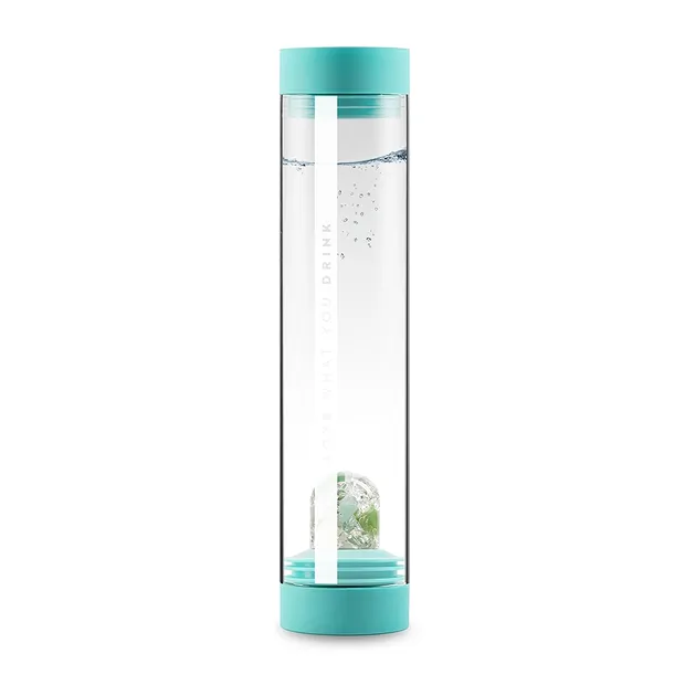 VitaJuwel Wasserkaraffe "Sana" Ocean Blue mit Modul "Flow" | Marco Schreier