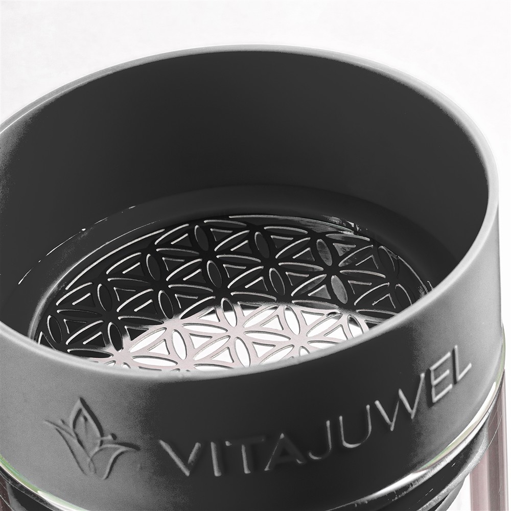 VitaJuwel Wasserkaraffe "Sana" Lava black | GH Edelsteine, Heilsteine & Schmuck