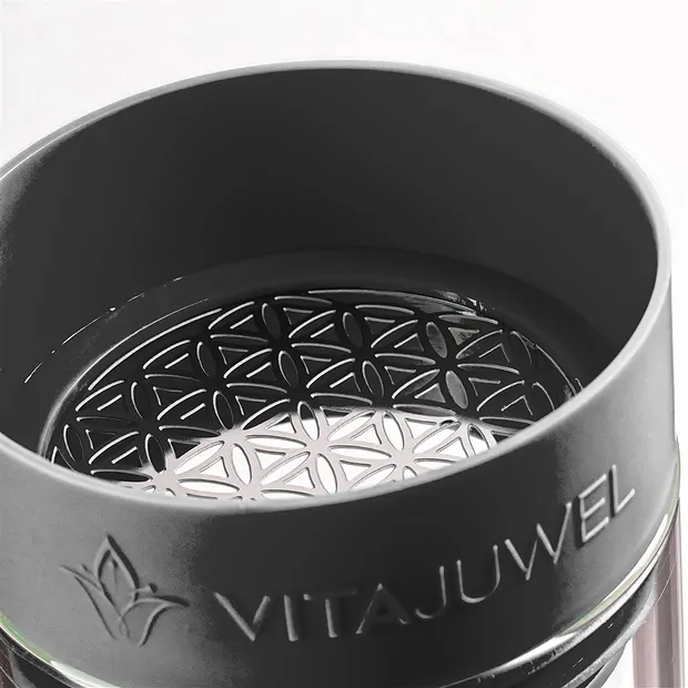 VitaJuwel water carafe "Sana" Lava black | wholesaler gems & healing stones