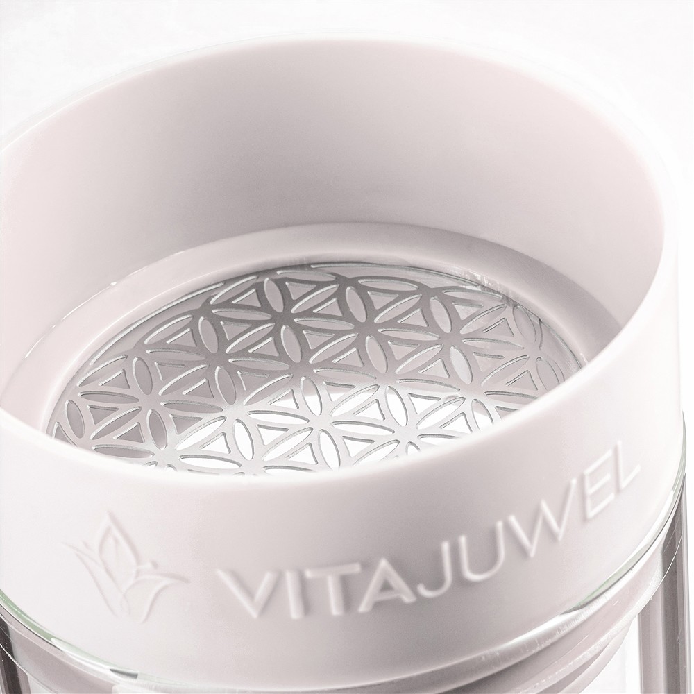 VitaJuwel water carafe "Sana" Cloud White | wholesaler gems & healing stones