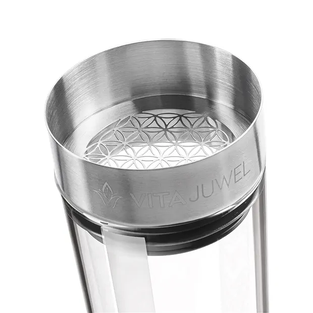 VitaJuwel "Sana" Premium water carafe (stainless steel) with Wellness module | Marco Schreier