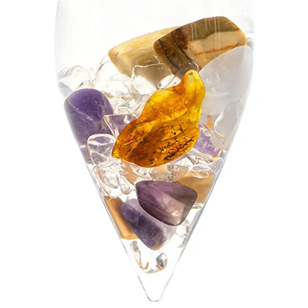 VitaJuwel "Prana" (Amethyst, versteinertes Holz, Chalcedon, Bernstein, Bergkristall) | Marco Schreier