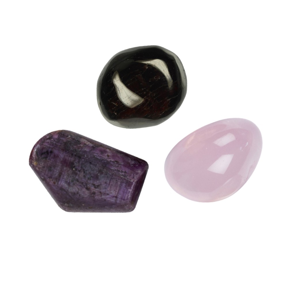 Rose Quartz eye cushion set (joie de vivre) | wholesaler gems & healing stones