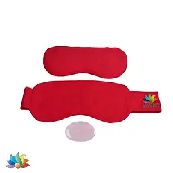 1000025400 Rose Quartz eye cushion set (joie de vivre) | wholesaler gems & healing stones