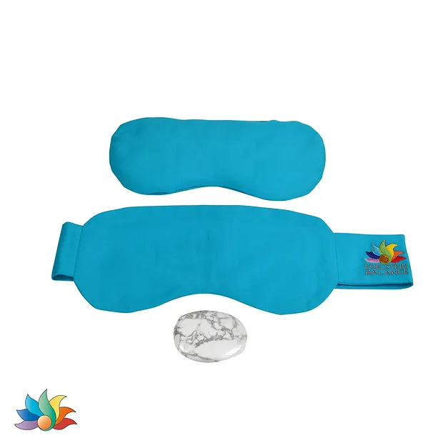 Magnesite eye cushion set (serenity) | wholesaler gems, healing stones & jewelry