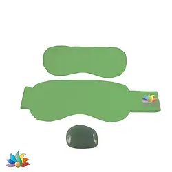 1000025405 Aventurine eye cushion set (anti-stress) | wholesaler gems & healing stones