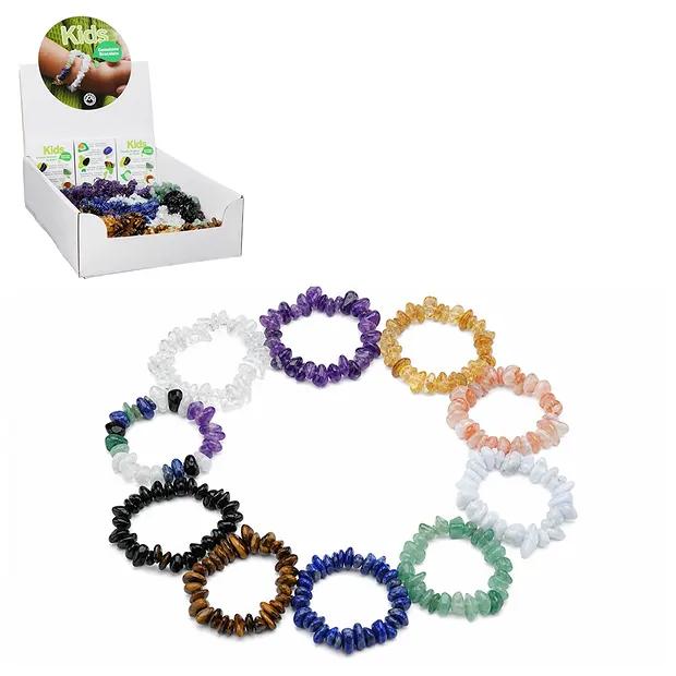 Kartondisplay "Kids Gemstone Bracelet" (100 kurze Armbänder) | Marco Schreier