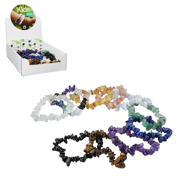Kartondisplay "Kids Gemstone Bracelet" (100 kurze Armbänder) | Marco Schreier
