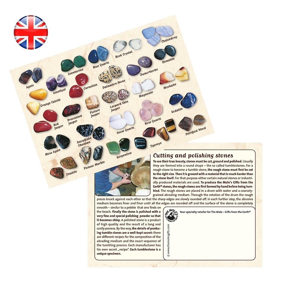 Distributeur automatique avec remplissage de petites et grandes pierres roulées, 1000 cartes ENGLISH | Marco Schreier