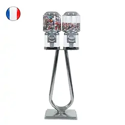 1000040213 Máquina expendedora con llenado de Piedras rodadas pequeñas y grandes, 1000 tarjetas FRANCESAS | Marco Schreier