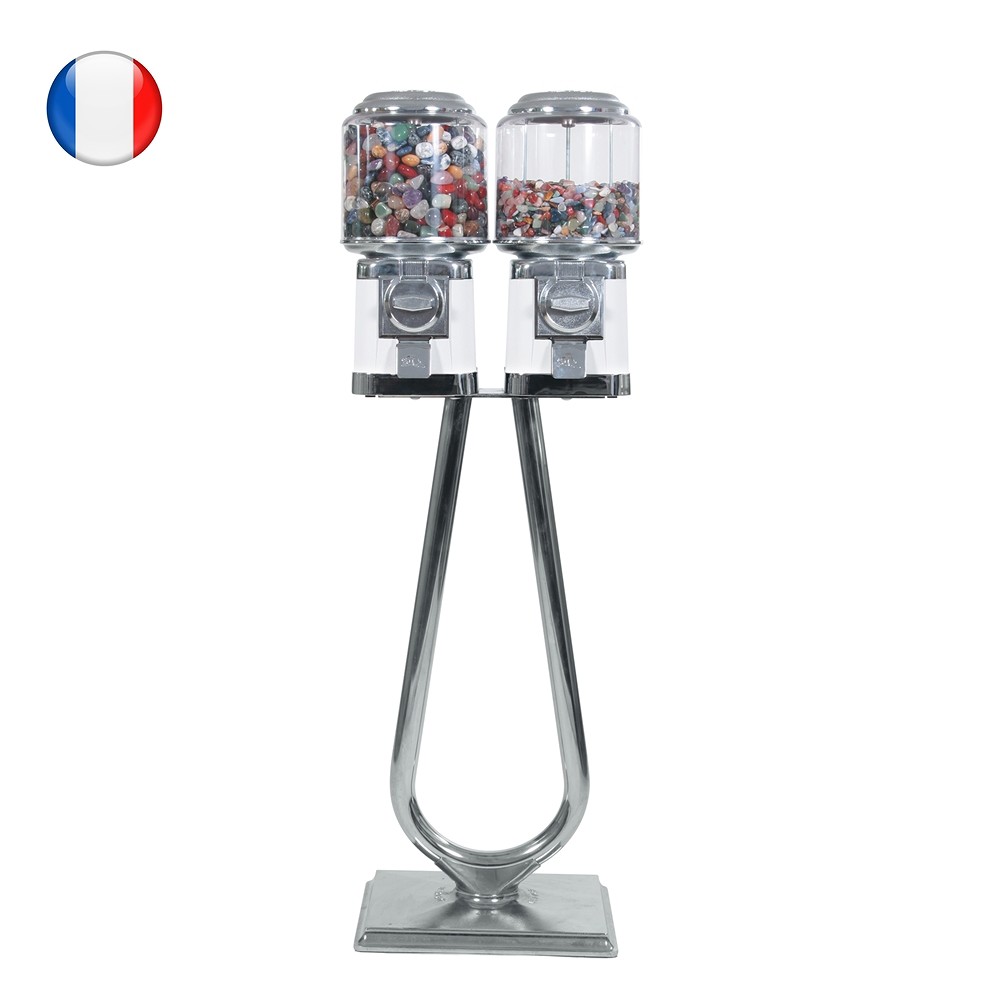 Máquina expendedora con llenado de Piedras rodadas pequeñas y grandes, 1000 tarjetas FRANCESAS | Marco Schreier