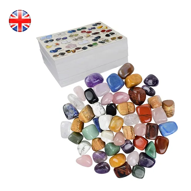 Vending machine with filling large Tumbled Stones, 600 cards ENGLISH | Marco Schreier