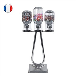 1000040236 Máquina expendedora con llenado de Piedras rodadas pequeñas y grandes, colgantes, 1200 tarjetas FRANCESAS | Marco Schreier