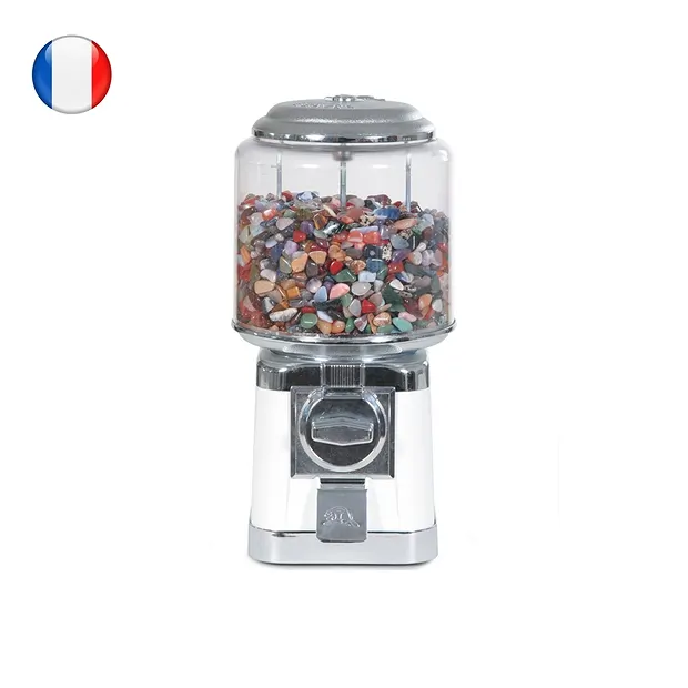 Vending machine with filling small Tumbled Stones, 400 cards FRENCH | Marco Schreier