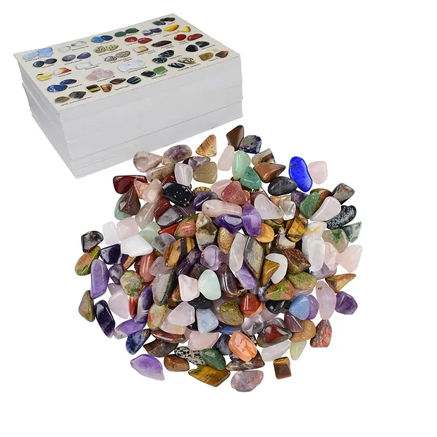 Vending machine refill: 10kg Tumbled Stones small, cards FRENCH | Marco Schreier
