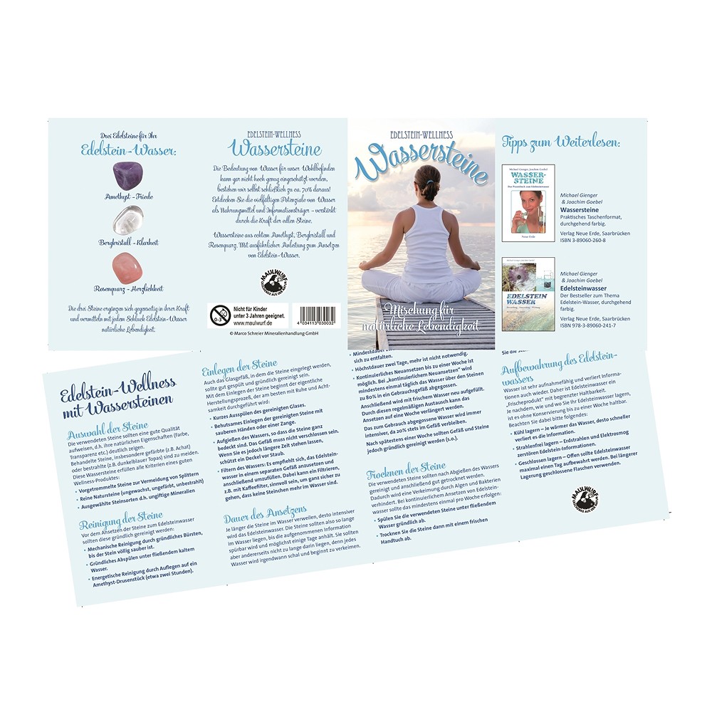 Kartondisplay "Wasser-Steine" (24 Etuis) | GH Edelsteine, Heilsteine & Schmuck