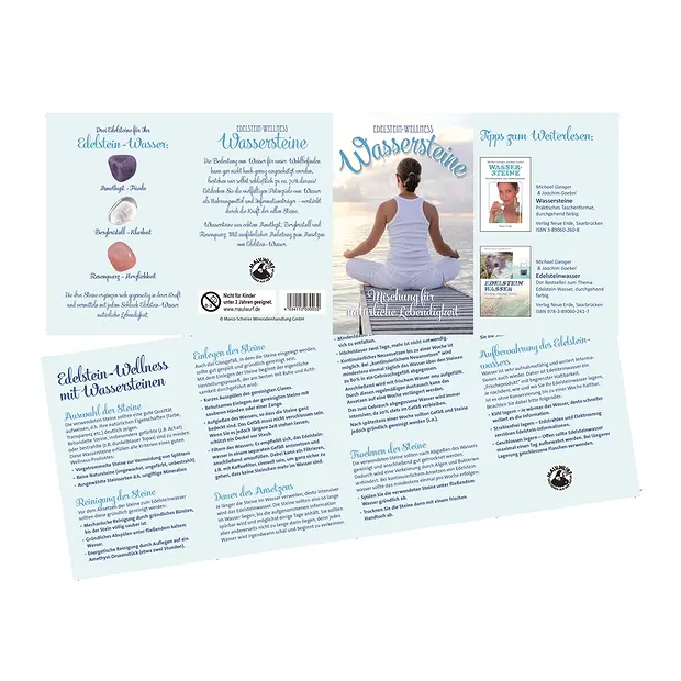 Cardboard display "Water stones" (24 cases) | wholesaler gems & healing stones