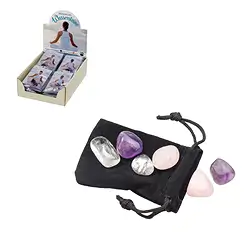 1000040401 Cardboard display "Water stones" (24 cases) | wholesaler gems & healing stones