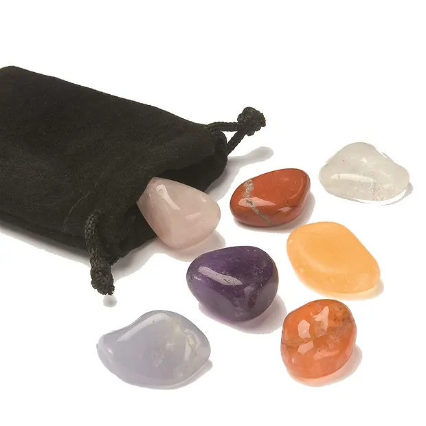 Karton-Display "Chakra-Steine" (24 Etuis) | GH Edelsteine, Heilsteine & Schmuck