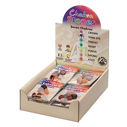 1000040404 Karton-Display "Chakra-Steine" (24 Etuis) | GH Edelsteine, Heilsteine & Schmuck