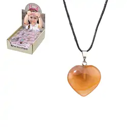 1000040411 Cardboard display "Pendant hearts" (90 boxes) | wholesaler gems & healing stones