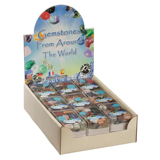 Cardboard display "Colorful gemstones" (18 boxes) | Marco Schreier