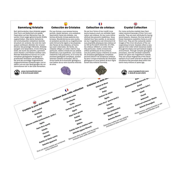 Expositor de cartón "Cristales y minerales en bruto" (18 Cofres) | Marco Schreier