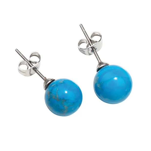 Kartondisplay "Ohrstecker 8mm" (60 Dosen) | GH Edelsteine, Heilsteine & Schmuck