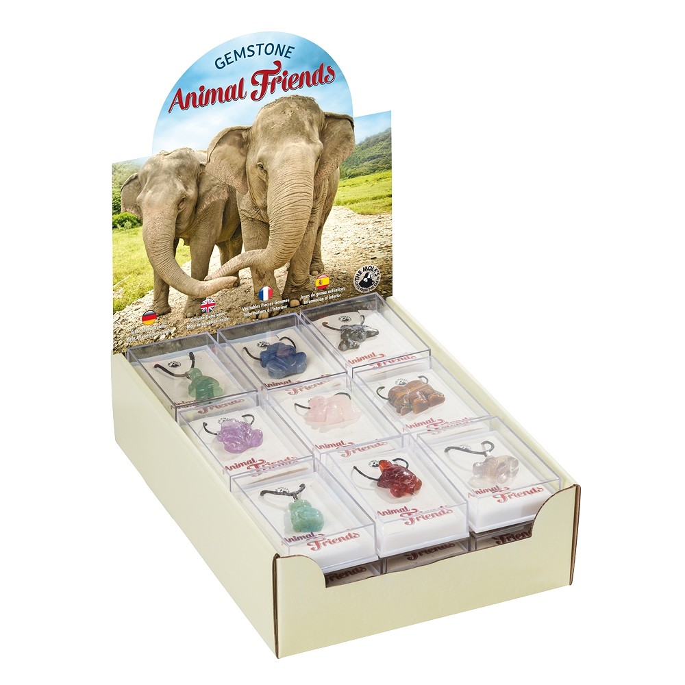 Kartondisplay "Anhänger Tiere" klein (27 Dosen) | Marco Schreier