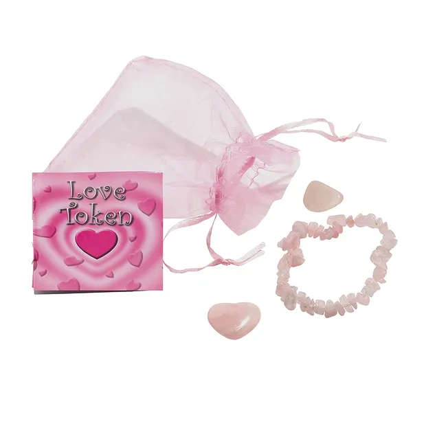 Cardboard display "Love Token" (36 bags) | wholesaler gems & healing stones
