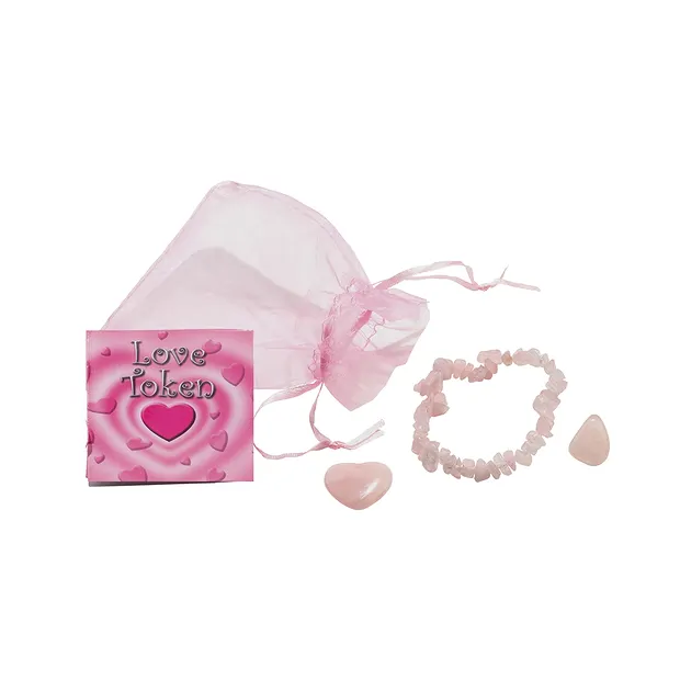 Cardboard display "Love Token" (36 bags) | wholesaler gems & healing stones