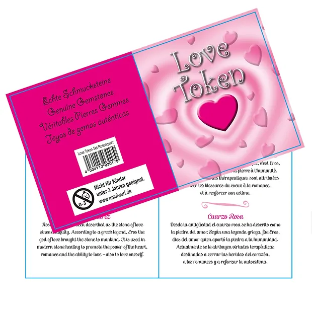 Kartondisplay "Love Token" (36 Beutel) | Edelsteine, Heilsteine & Schmuck-Handel