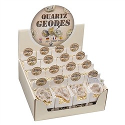 1000040448 Cardboard display "Geodes" (32 boxes) | wholesale gems, healing stones & jewelry