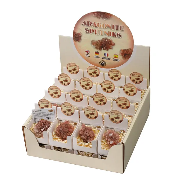 Cardboard display "Aragonite Sputniks" (32 boxes) | Marco Schreier