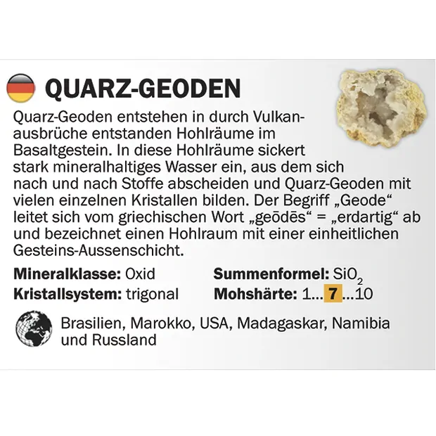 Cardboard display "Aura Geodes" (32 boxes) | wholesaler gems & healing stones