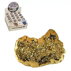 1000040459 Cardboard display "Aura Geodes" (32 boxes) | wholesaler gems & healing stones