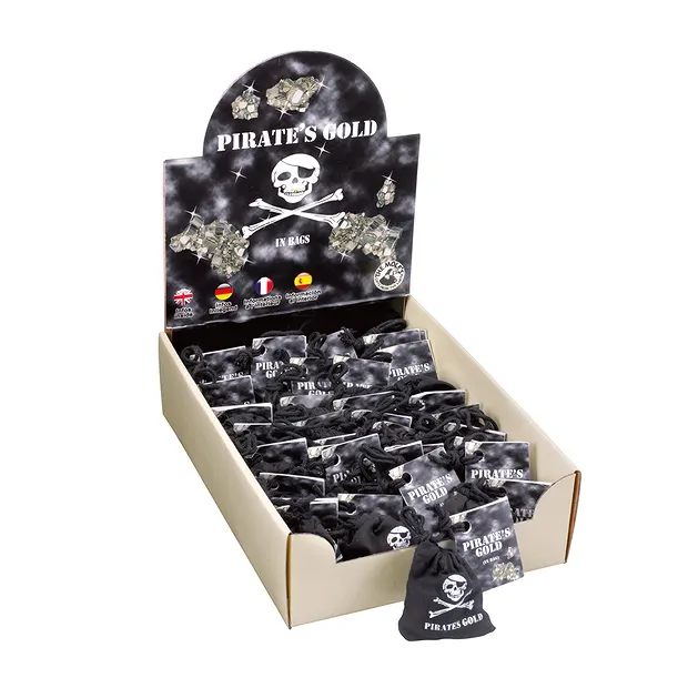 Présentoir en carton "Or des pirates" avec 36 sachets de Pyrites | Marco Schreier