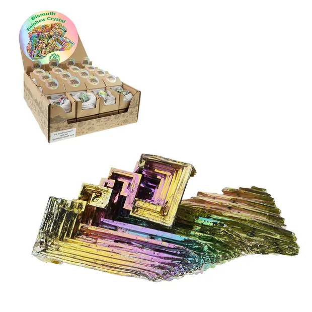 Présentoir en carton "Bismuth Rainbow Crystal" (32 boîtes) | Marco Schreier