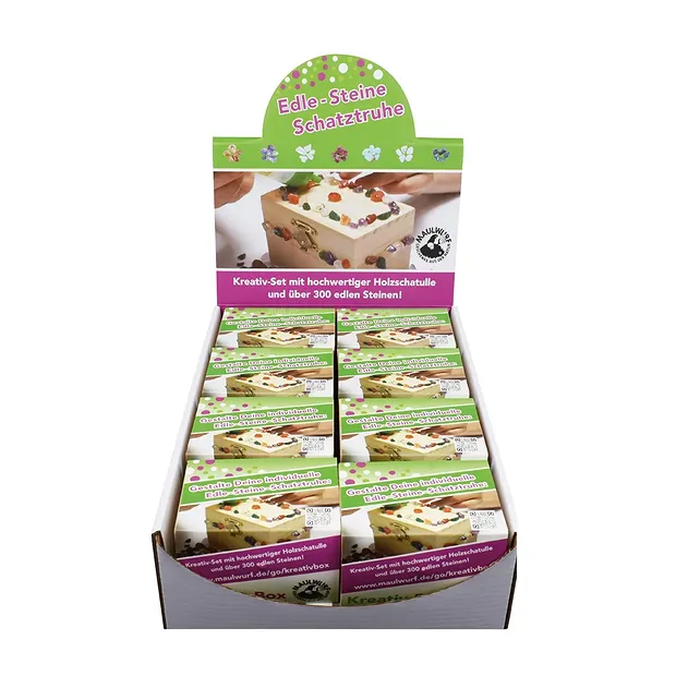 Cardboard display "Creative set treasure chests" (16 pieces) | Marco Schreier