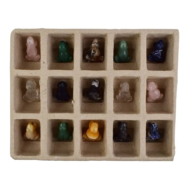 Gravure Grenouille, mélange de pierres (15 pcs/UC) | Marco Schreier