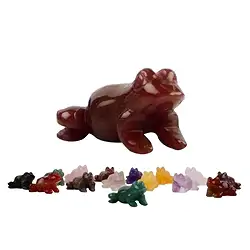 1000054110 Engraving frog, mixed stone types (15 pcs./ PU) | gems, healing stones & jewelry