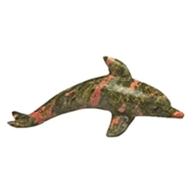 Engraving dolphins, mixed stone types, 5.5cm (15 pcs./ PU) | Marco Schreier