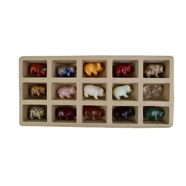 Engraving pig, mixed stone types, 5.0cm (15 pcs./ PU) | Marco Schreier