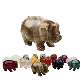 Engraving pig, mixed stone types, 5.0cm (15 pcs./ PU) | Marco Schreier